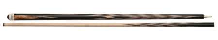Бильярдный кий для русского бильярда Орфей двухсоставной, 15 запилов (черный граб, граб)