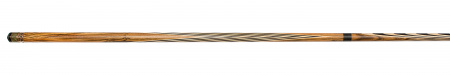 Кий ручной работы Дедушки Филатова Элегант, венский запил 21, двусоставной (Граб, Черный граб, Шедуа)